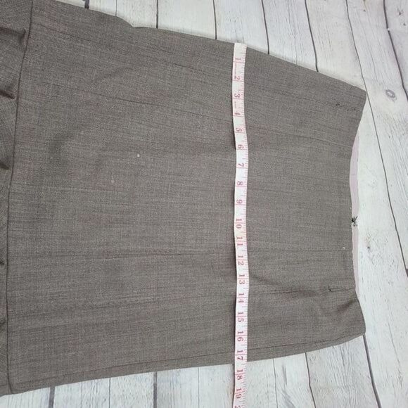 Rebecca Taylor Wool Ruffled Hem Gray Midi Skirt size 6 - Picture 4 of 15